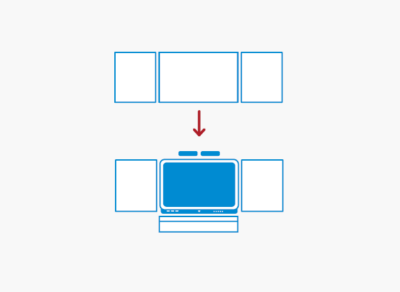Grafik Wandtafelumbau 410 display