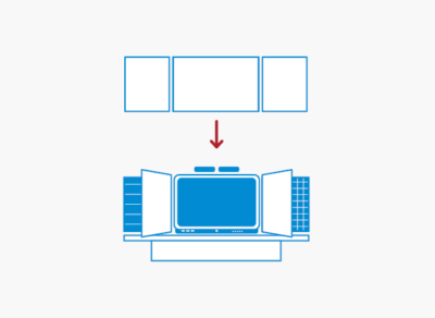 Grafik Wandtafelumbau 460 display