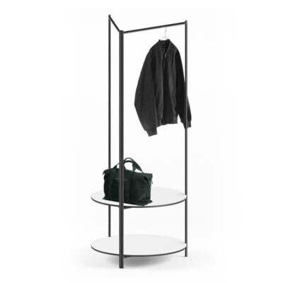 Hyper Garderobe 2 Rahmen rund tasche jacke01