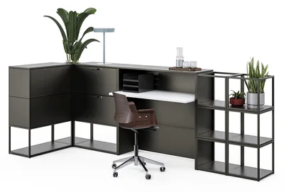 Embru e Q Modulsystem Empfang Theke Quarzgrau