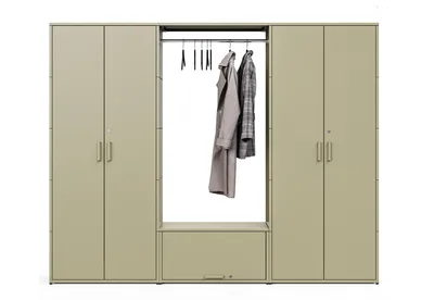 Embru Garderobe Silverbeige 5 OH