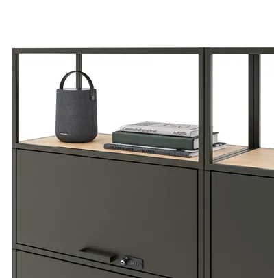 Embru e Q Modulsystem Locker Detail Quarzgrau