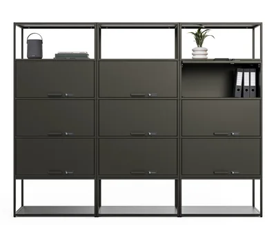 Embru e Q Modulsystem Locker Quarzgrau