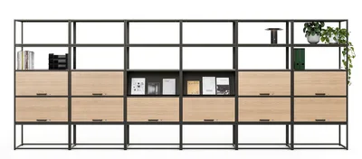 Embru Raumtrenner Quargrau Holzimitat