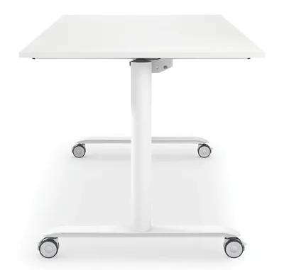Sedus selab flip klapptisch weiss aufgeklappt frontal seite