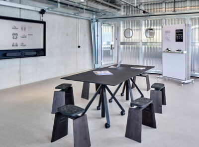 eQ Airdesk in den Büroräumlichkeiten von On Running