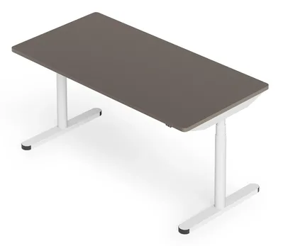 Embru eq twin table lite rounded weiss beige aufsicht
