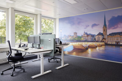 Embru Lift Table Lite Privacy Panel Doppel Arbeitsplatz office