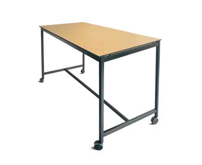 Muevo table haute avec traverse en H