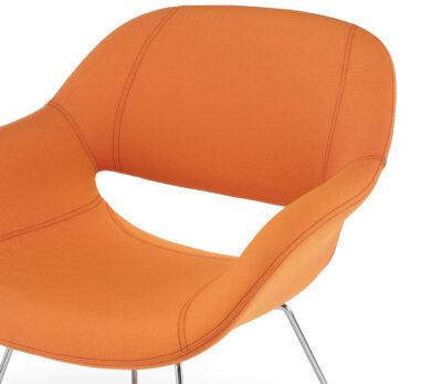 Embru pflege einrichtung sessel volpe 8200 orange detail stoff