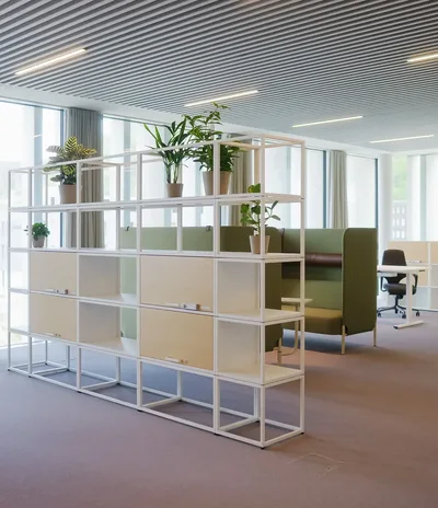 Embru office eq modul weiss raumtrenner frame pflanzenmodul referenz dlg