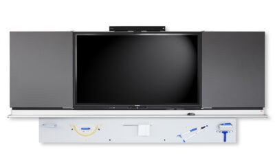 Embru schule wandtafel 460 mit promethean touch display offen