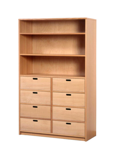 Embru schule regal holz dekor schubladen