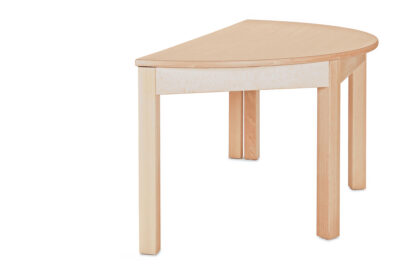 Table demi-ronde en bois