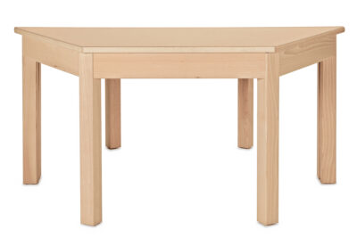 Table trapèze en bois