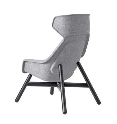 Embru Felt Relax hoch holzgestell schwarz lackiert