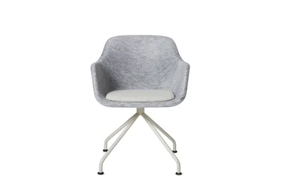Embru Stuhl Felt kreuzgestell polster frontal