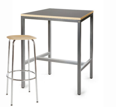 Embru schule hochtisch 1795 quadratisch anthrazit barhocker