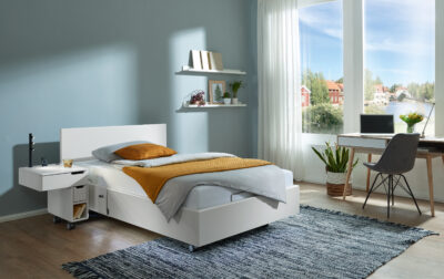 Embru bett komfortbett bergen classic lack weiss