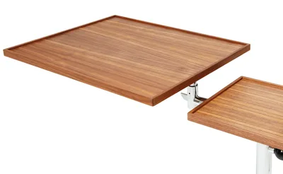 Embru caruelle tisch chrom detail holzplatte