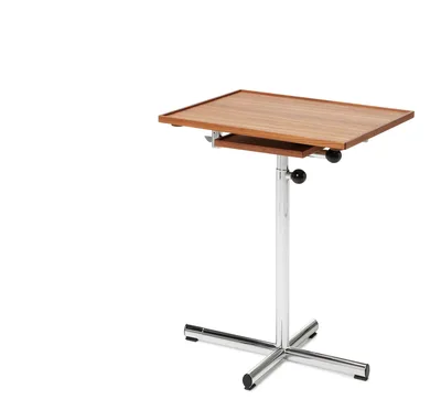 Embru caruelle tisch chrom platte eingeklappt