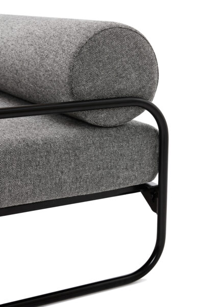 Embru roth bett sofa grau rahmen schwarz detail